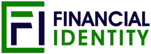 Financial Identity logo with green and blue.